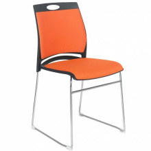 Cheap Stackable Office Plastic Visitor Training Conference Room Chairs without Wheels